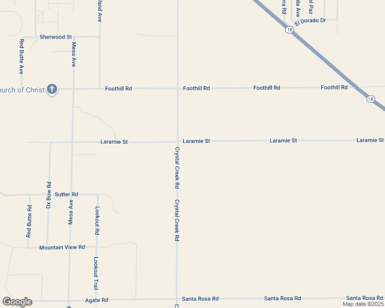 map of restaurants, bars, coffee shops, grocery stores, and more near 9401 Crystal Creek Road in Lucerne Valley