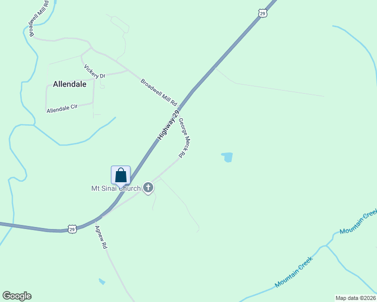 map of restaurants, bars, coffee shops, grocery stores, and more near 143 George Merck Road in Anderson