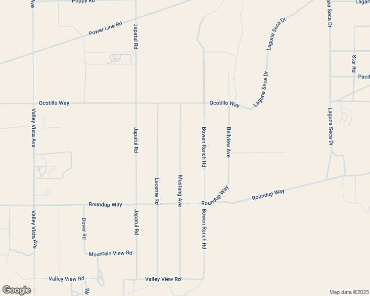 map of restaurants, bars, coffee shops, grocery stores, and more near 9539 Mustang Avenue in Apple Valley