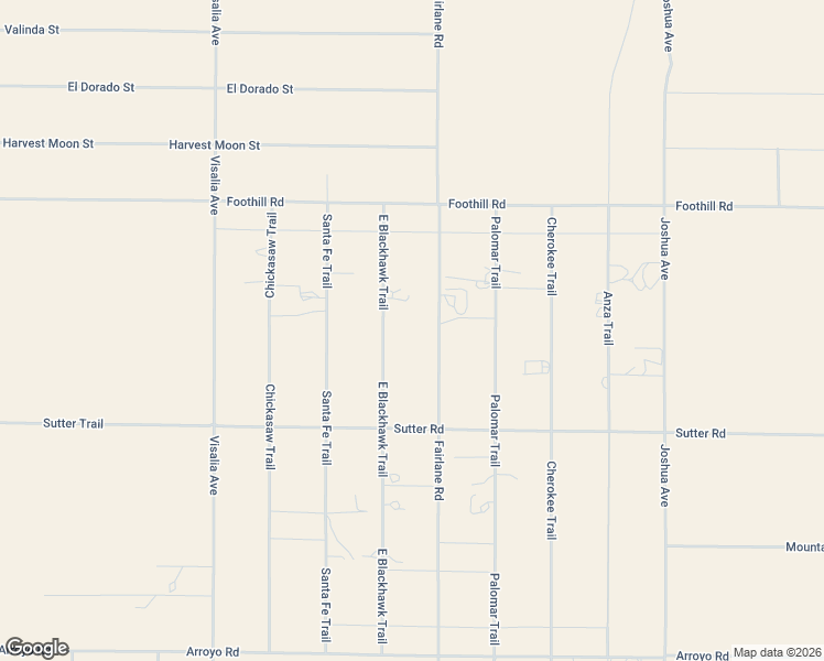 map of restaurants, bars, coffee shops, grocery stores, and more near 9455 East Blackhawk Trail in Lucerne Valley
