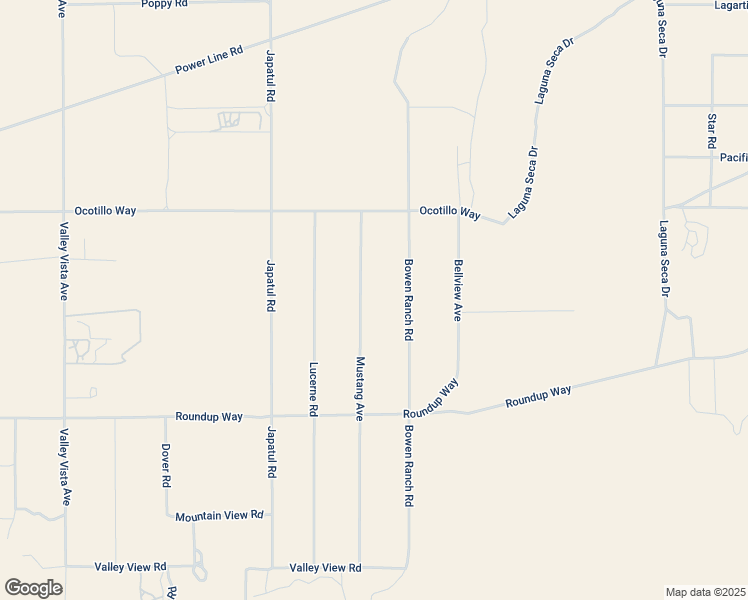 map of restaurants, bars, coffee shops, grocery stores, and more near 9539 Mustang Avenue in Apple Valley