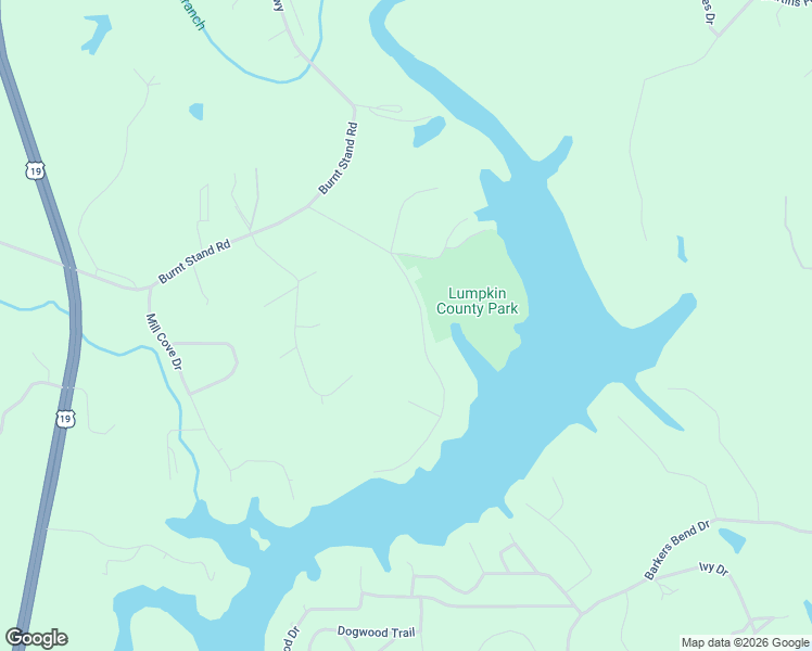 map of restaurants, bars, coffee shops, grocery stores, and more near 192 Shore Dr in Dahlonega