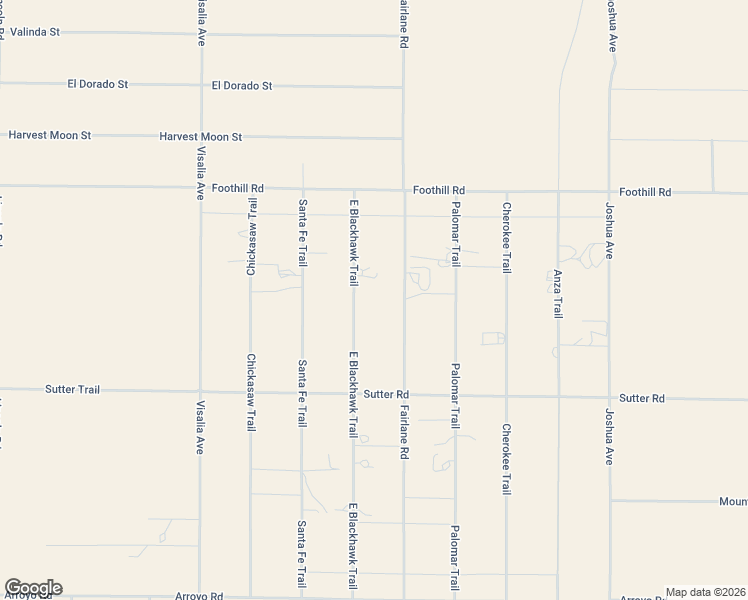 map of restaurants, bars, coffee shops, grocery stores, and more near 9455 East Blackhawk Trail in Lucerne Valley