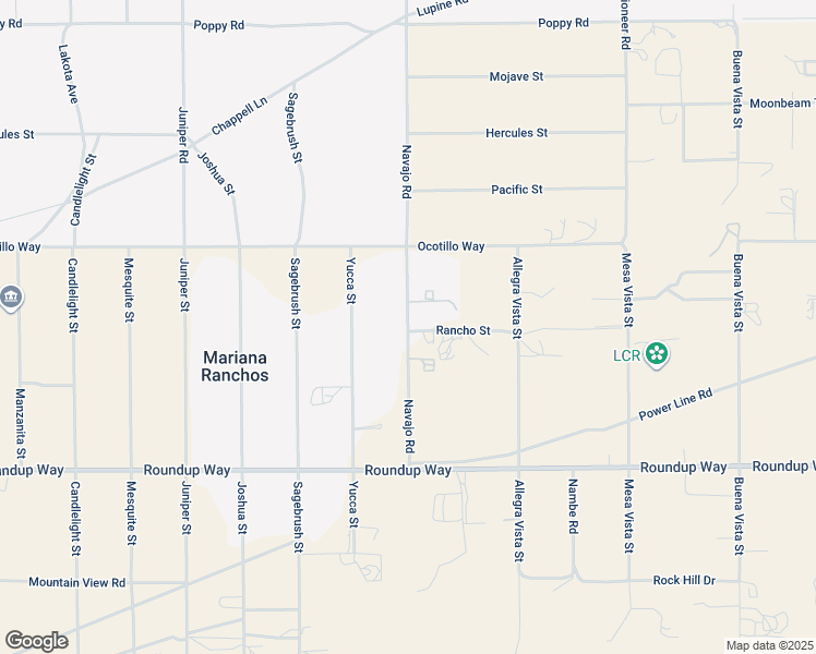map of restaurants, bars, coffee shops, grocery stores, and more near 9521 Navajo Road in Apple Valley