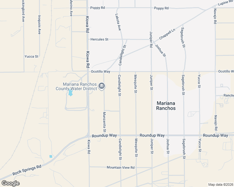 map of restaurants, bars, coffee shops, grocery stores, and more near 9564 Candlelight Street in Apple Valley