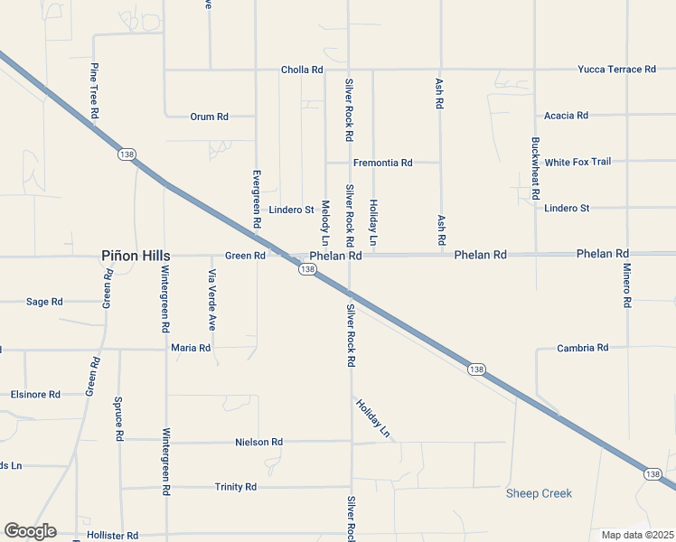map of restaurants, bars, coffee shops, grocery stores, and more near 9697 California 138 in Piñon Hills