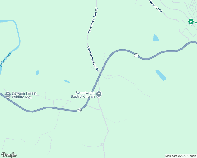 map of restaurants, bars, coffee shops, grocery stores, and more near 0 Sweetwater Church Road in Dawsonville