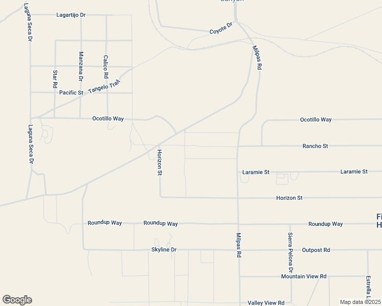 map of restaurants, bars, coffee shops, grocery stores, and more near Laramie Street in San Bernardino County
