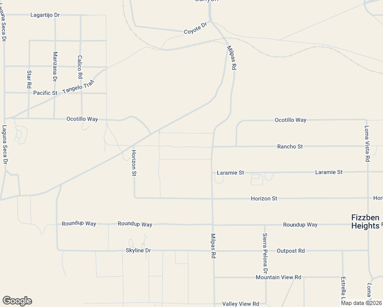 map of restaurants, bars, coffee shops, grocery stores, and more near 25625 Rancho Street in Apple Valley