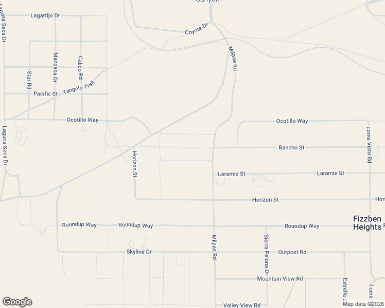 map of restaurants, bars, coffee shops, grocery stores, and more near 25625 Rancho Street in Apple Valley