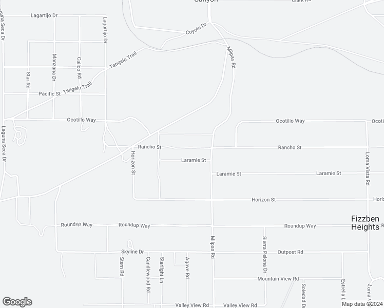 map of restaurants, bars, coffee shops, grocery stores, and more near 25625 Rancho Street in Apple Valley