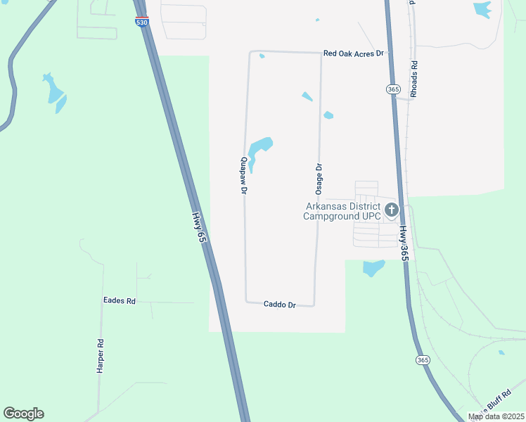 map of restaurants, bars, coffee shops, grocery stores, and more near 1015 Quapaw Drive in Redfield