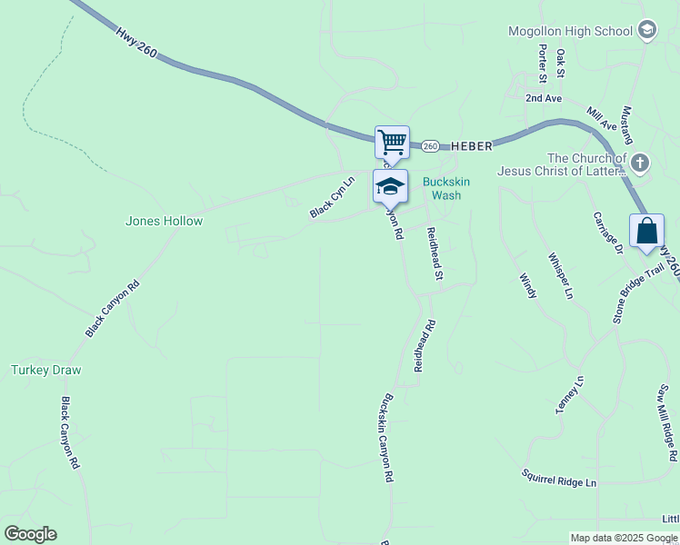 map of restaurants, bars, coffee shops, grocery stores, and more near 1806 Midnight Sky Road in Navajo County
