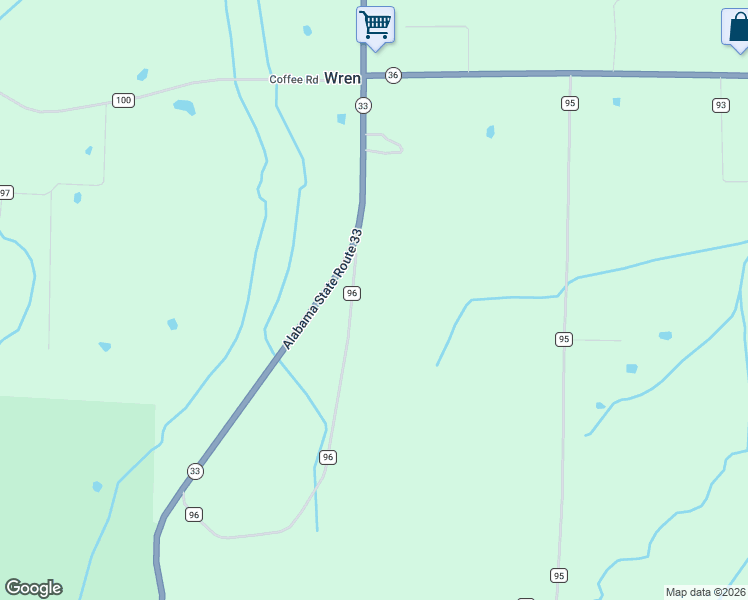 map of restaurants, bars, coffee shops, grocery stores, and more near 888 County Road 96 in Moulton