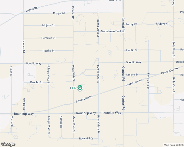 map of restaurants, bars, coffee shops, grocery stores, and more near 9578 Buena Vista Street in Apple Valley