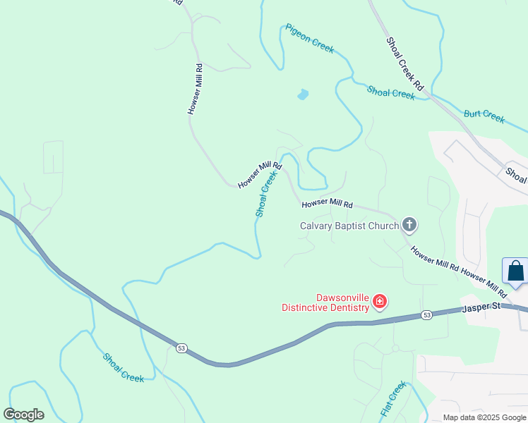 map of restaurants, bars, coffee shops, grocery stores, and more near 667 Summerwood Lane in Dawsonville