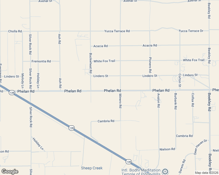 map of restaurants, bars, coffee shops, grocery stores, and more near 731 Phelan Road in Piñon Hills
