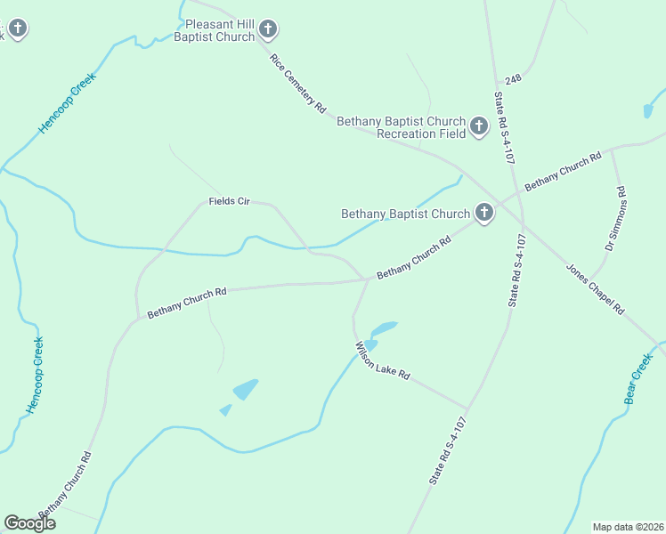 map of restaurants, bars, coffee shops, grocery stores, and more near 1549 Bethany Church Road in Belton