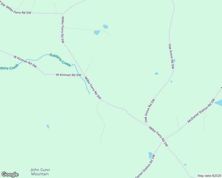 map of restaurants, bars, coffee shops, grocery stores, and more near 1959 Miller Ferry Road Southwest in Calhoun