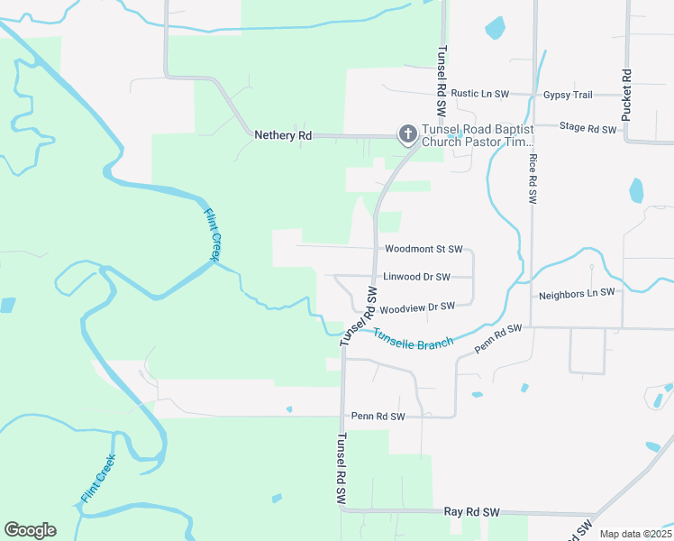 map of restaurants, bars, coffee shops, grocery stores, and more near 1801 Linwood Lane in Hartselle