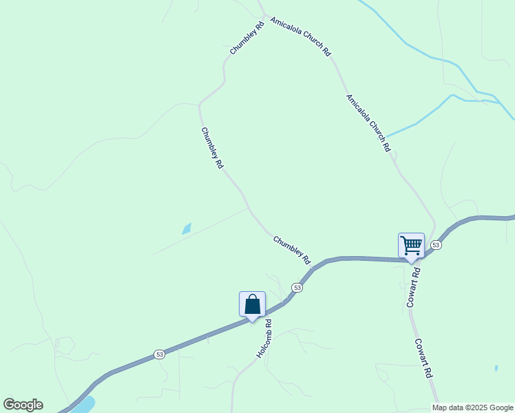 map of restaurants, bars, coffee shops, grocery stores, and more near 306 Chumbley Road in Dawsonville