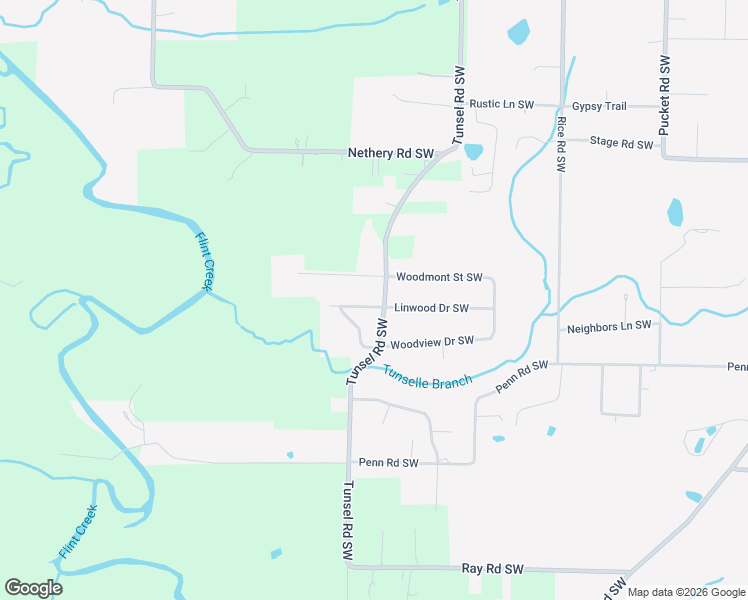 map of restaurants, bars, coffee shops, grocery stores, and more near 1803 Linwood Lane in Hartselle