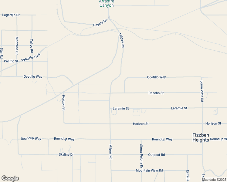 map of restaurants, bars, coffee shops, grocery stores, and more near 9683 Milpas Road in Apple Valley