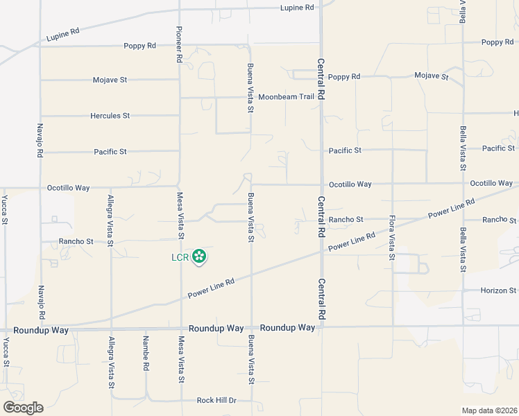 map of restaurants, bars, coffee shops, grocery stores, and more near 9641 Buena Vista Street in Apple Valley