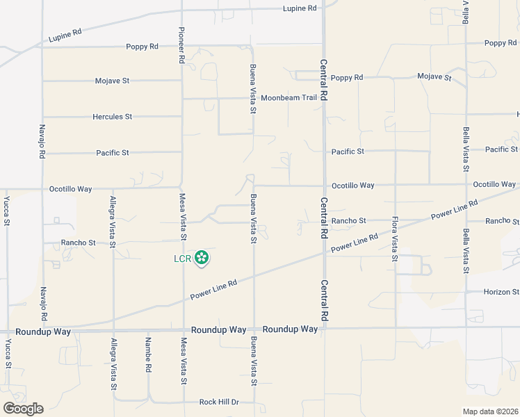 map of restaurants, bars, coffee shops, grocery stores, and more near 9641 Buena Vista Street in Apple Valley