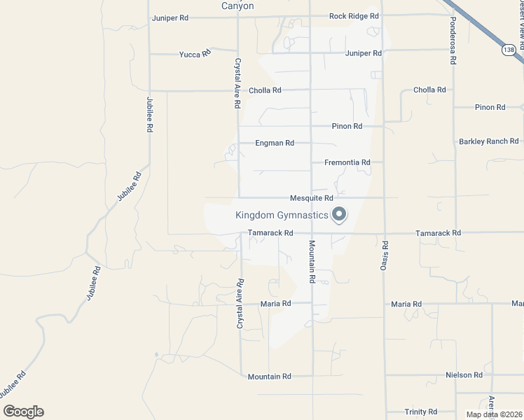 map of restaurants, bars, coffee shops, grocery stores, and more near 555 Mesquite Road in Piñon Hills