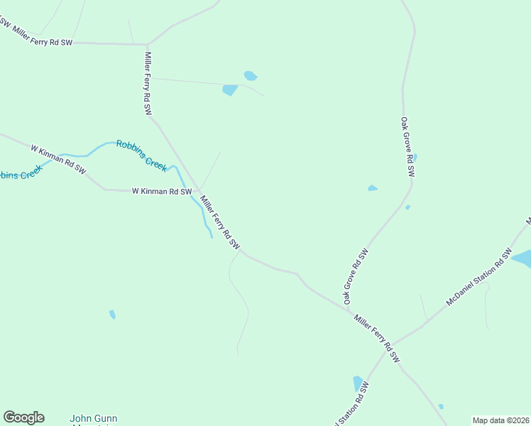 map of restaurants, bars, coffee shops, grocery stores, and more near 1959 Miller Ferry Road Southwest in Calhoun