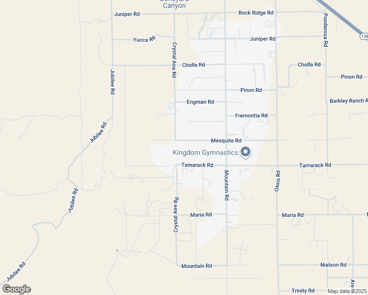 map of restaurants, bars, coffee shops, grocery stores, and more near 516 Mesquite Road in Pinon Hills