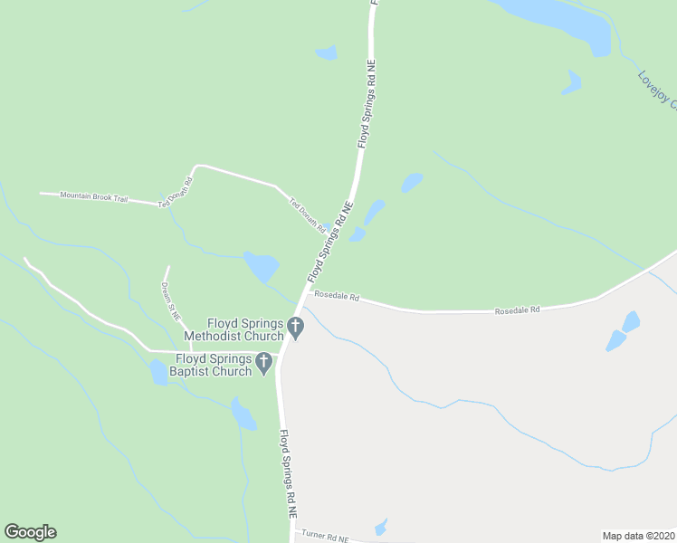map of restaurants, bars, coffee shops, grocery stores, and more near 37 Rosedale Road in Armuchee