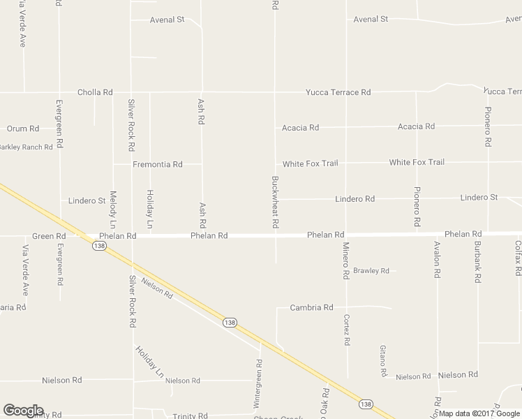 map of restaurants, bars, coffee shops, grocery stores, and more near 9882 Buckwheat Road in Phelan