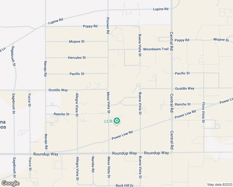 map of restaurants, bars, coffee shops, grocery stores, and more near 9675 Mesa Vista Street in Apple Valley