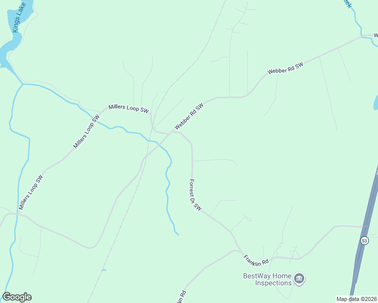 map of restaurants, bars, coffee shops, grocery stores, and more near 116 Pine Cove Street Southwest in Plainville