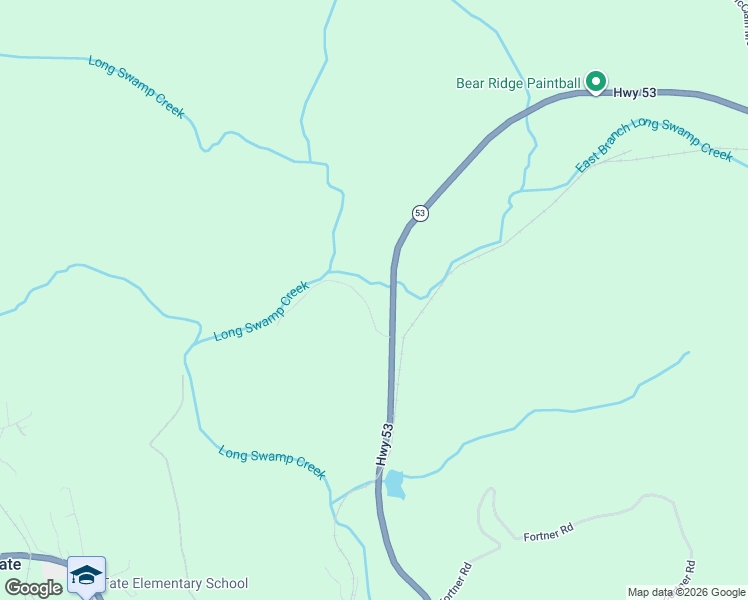 map of restaurants, bars, coffee shops, grocery stores, and more near 1150 Sandy Bottom Road in Tate