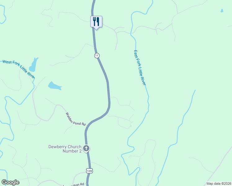 map of restaurants, bars, coffee shops, grocery stores, and more near 4707 Deer River Trail in Gainesville
