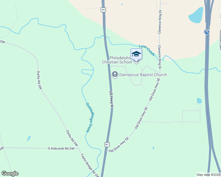 map of restaurants, bars, coffee shops, grocery stores, and more near 3207 U.S. 41 in Adairsville