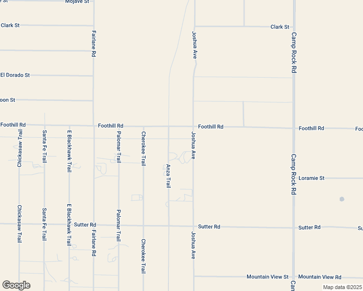 map of restaurants, bars, coffee shops, grocery stores, and more near 9635 Anza Trail in Lucerne Valley