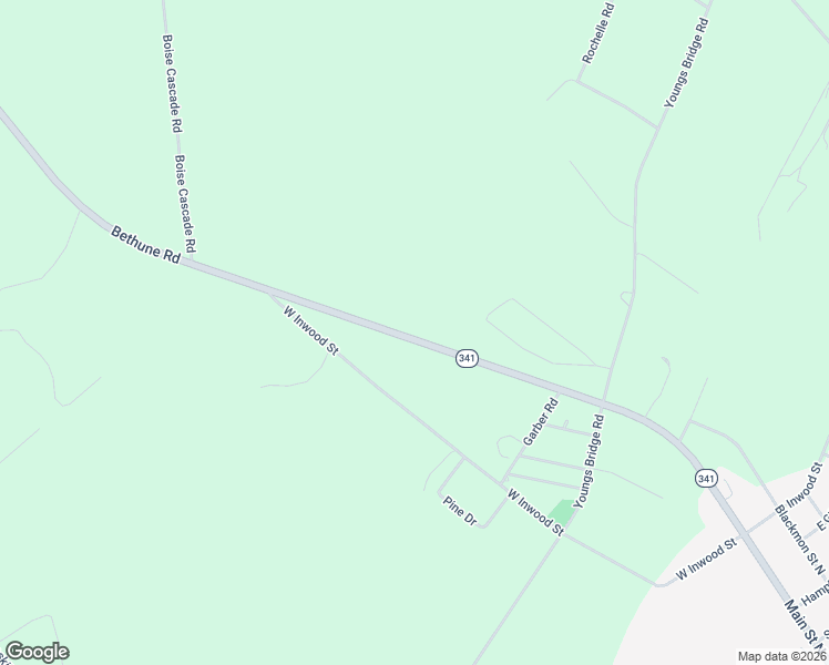 map of restaurants, bars, coffee shops, grocery stores, and more near 2953 Bethune Road in Bethune