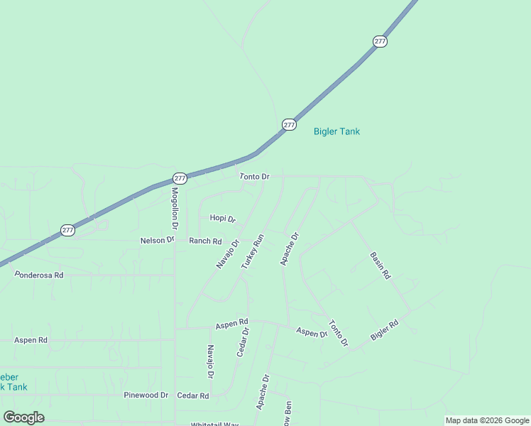 map of restaurants, bars, coffee shops, grocery stores, and more near 3386 Turkey Run in Heber-Overgaard