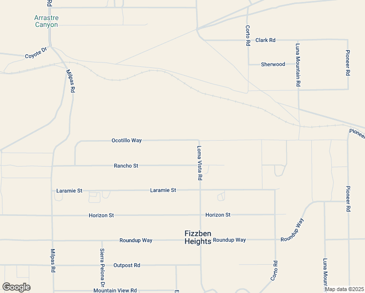 map of restaurants, bars, coffee shops, grocery stores, and more near 7 Ocotillo Way in Lucerne Valley