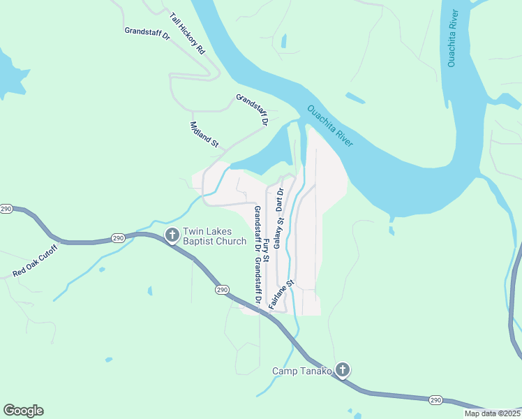 map of restaurants, bars, coffee shops, grocery stores, and more near 234 Grandstaff Drive in Garland County
