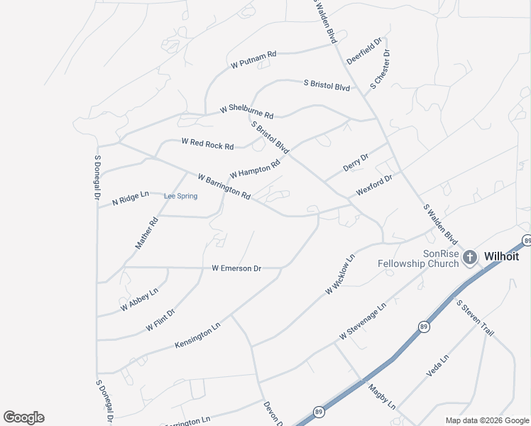 map of restaurants, bars, coffee shops, grocery stores, and more near 7905 West Barrington Road in Wilhoit