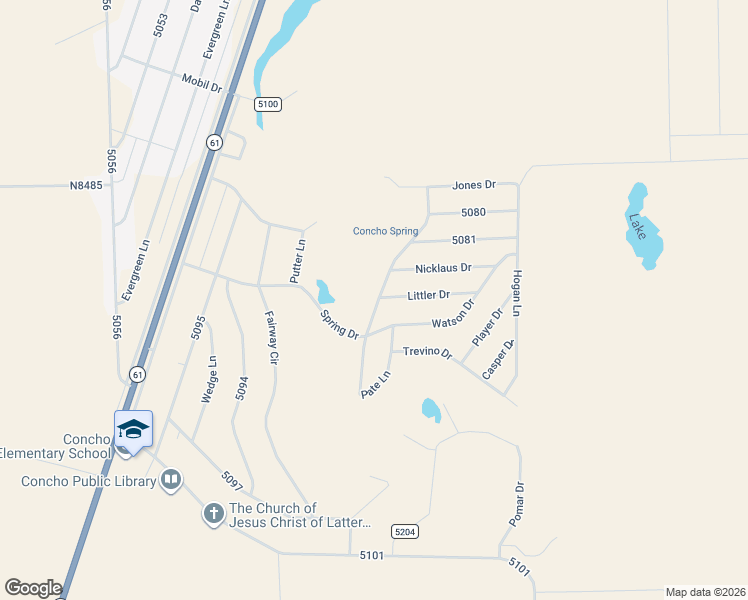 map of restaurants, bars, coffee shops, grocery stores, and more near 79 Spring Drive in Concho