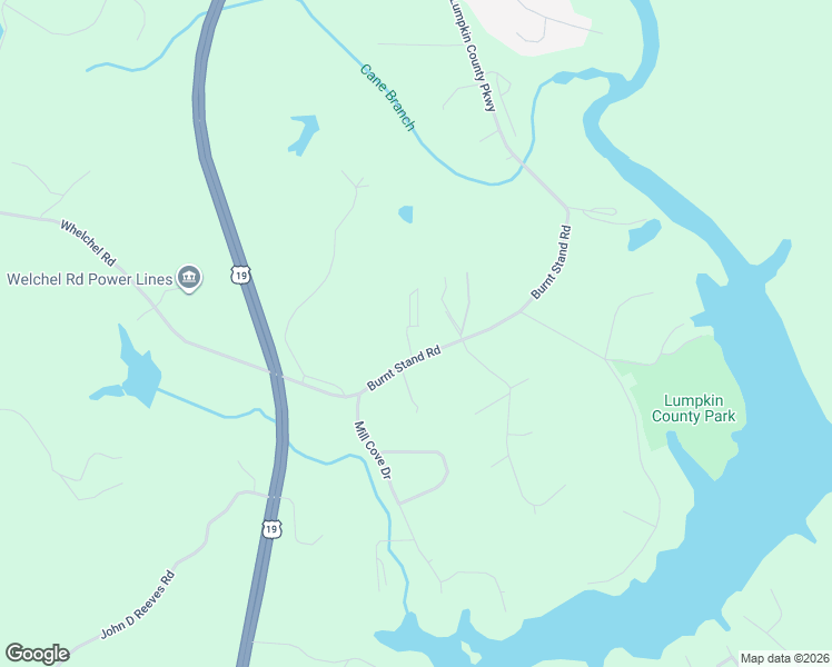 map of restaurants, bars, coffee shops, grocery stores, and more near 1450 Lumpkin County Parkway in Dahlonega