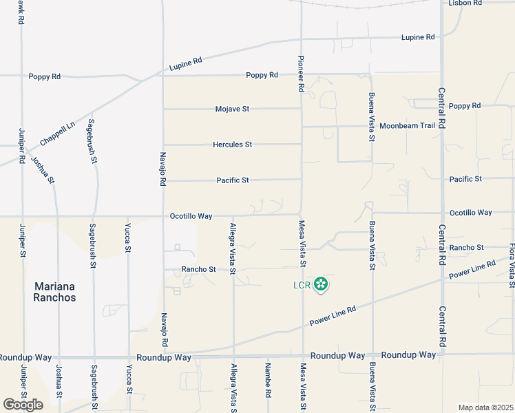 map of restaurants, bars, coffee shops, grocery stores, and more near 21972 Ocotillo Way in Apple Valley