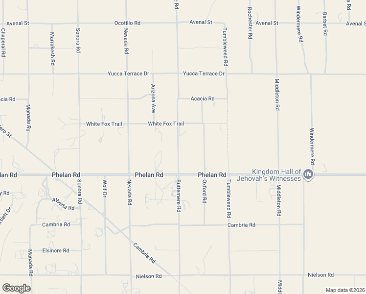map of restaurants, bars, coffee shops, grocery stores, and more near 9831 Buttemere Road in Phelan