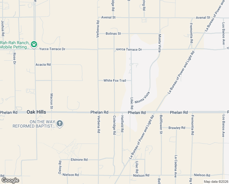 map of restaurants, bars, coffee shops, grocery stores, and more near Coleridge Road in Oak Hills